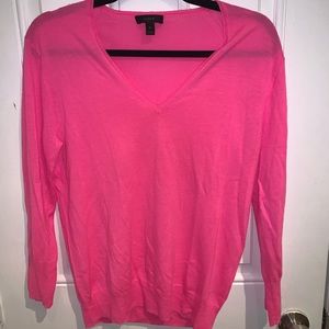 Pink V Neck Sweater